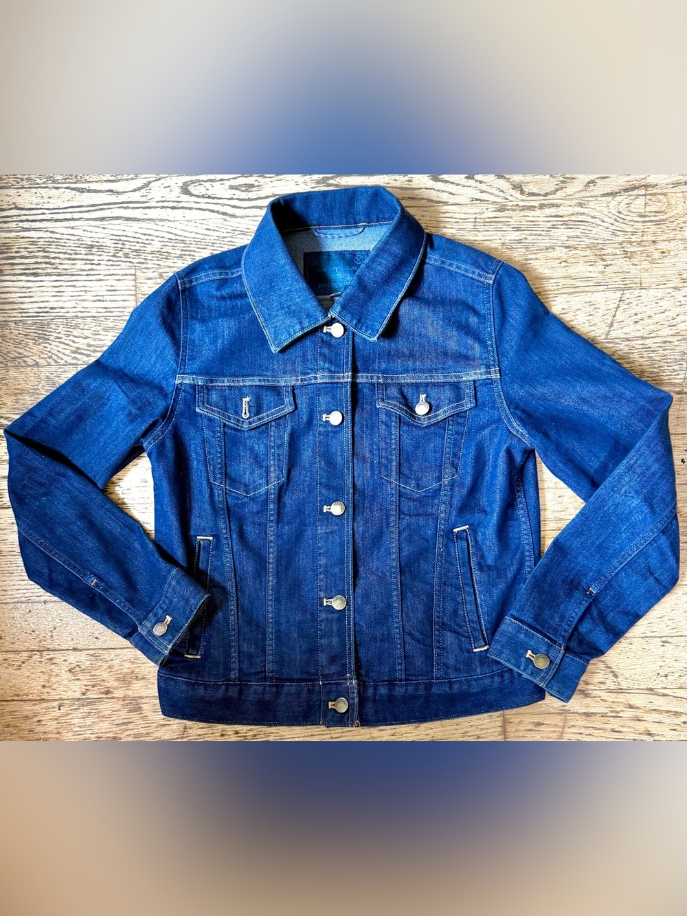 Patagonia Women's Denim Jacket in Deep Blue